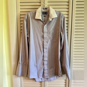 DAKS, LONDON, NEW YORK, MENS LONG SLEEVE, BUTTON DOWN SHIRT.